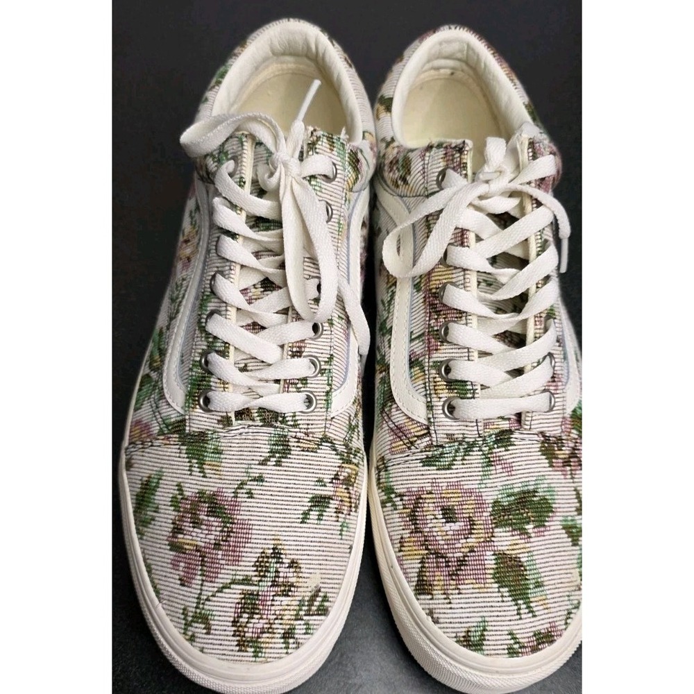 Vans Old Skool Tapestry Floral Marshmallow M13‎ FP Skater Casual Surf Boho - Picture 3 of 8
